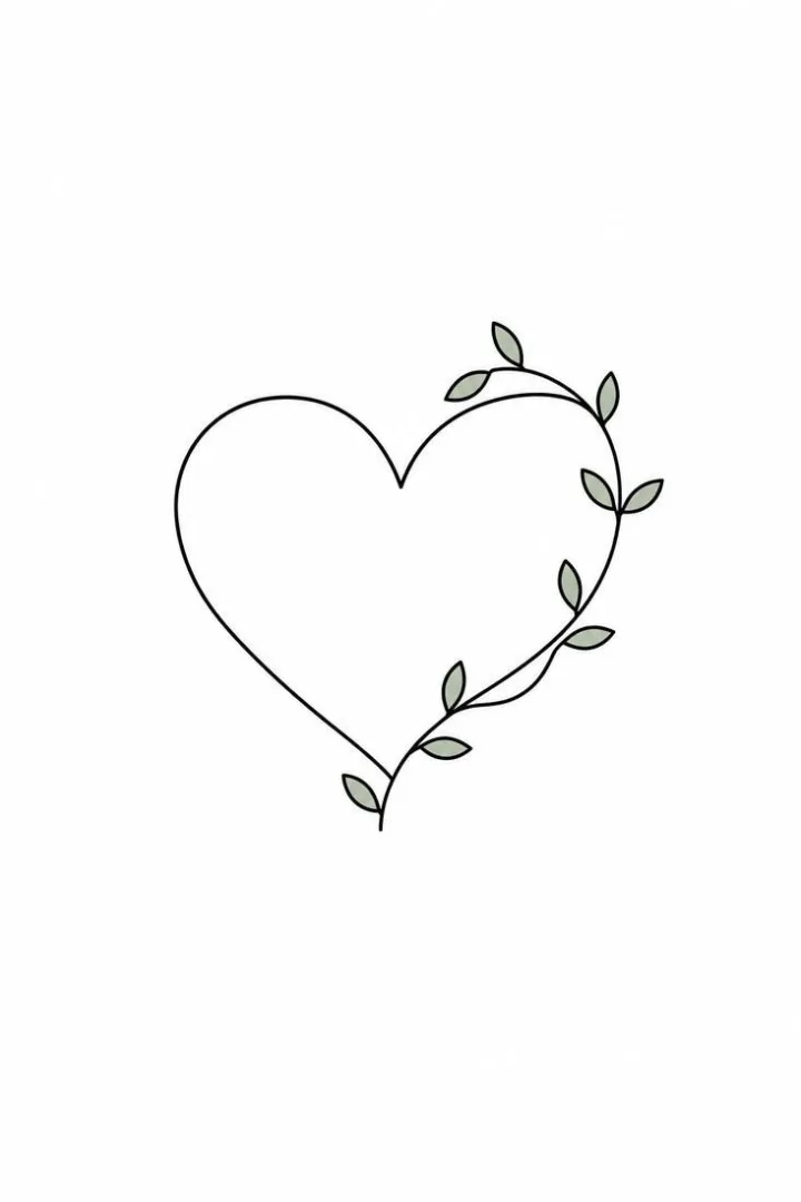  Heart with a Little Vine