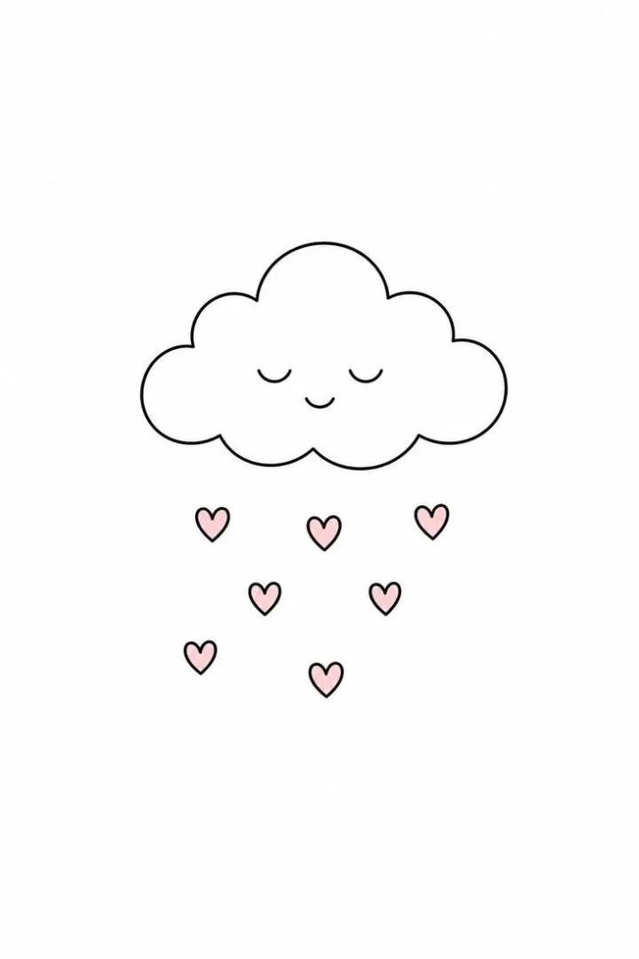 Cloud with a Rain of Hearts