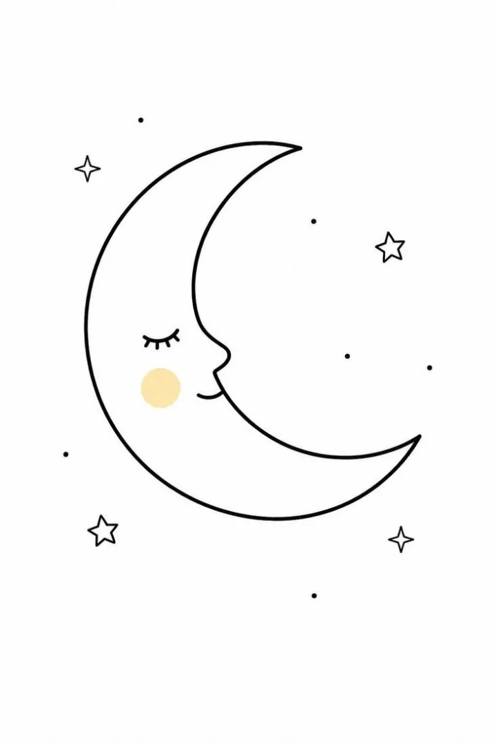 Crescent Moon Face