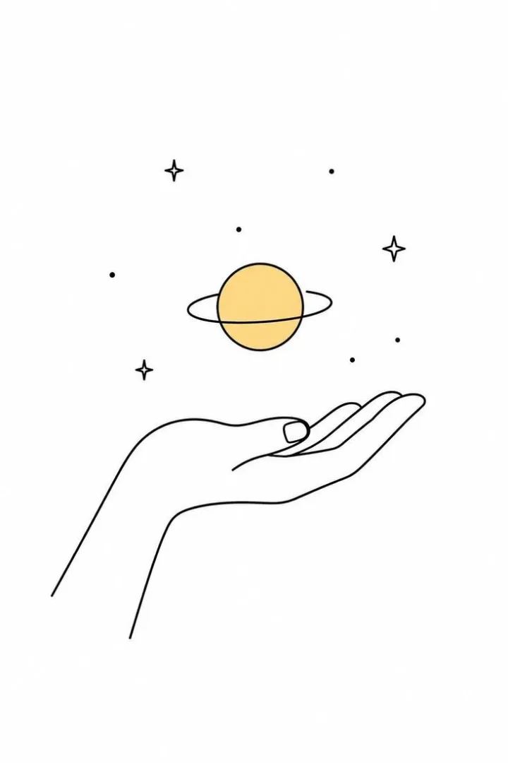 Hand Holding a Tiny Planet