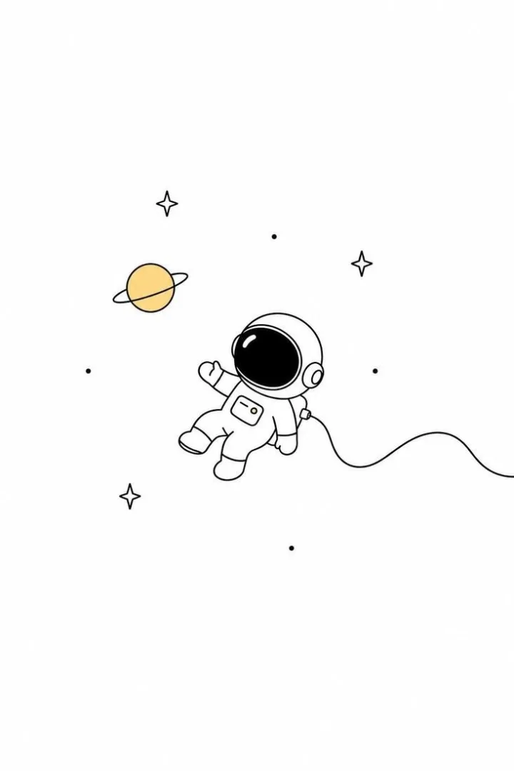 Little Astronaut Floating