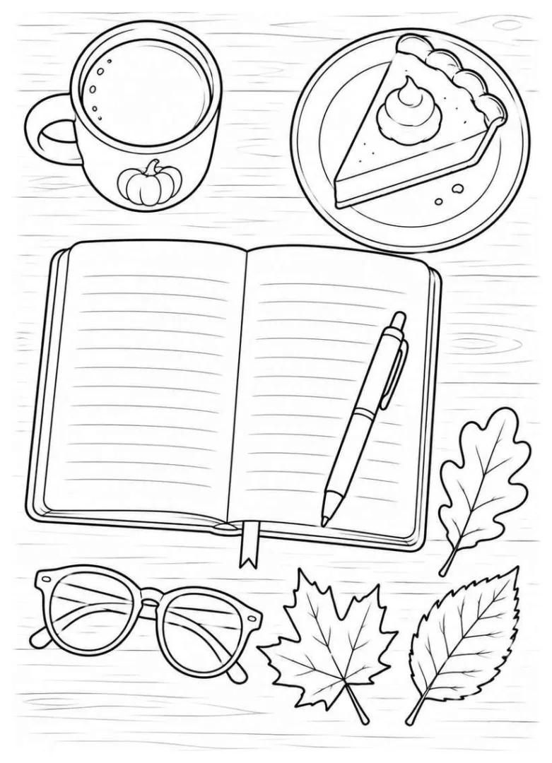 Flat-Lay Thanksgiving Desk