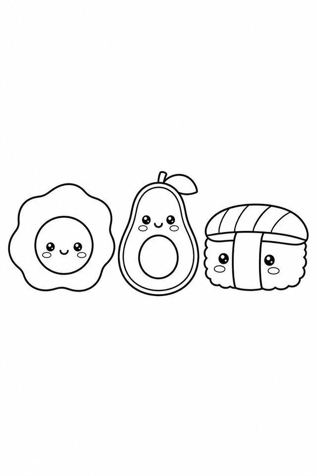 Cute Food Trio