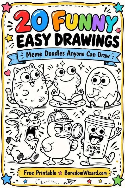 Funny Easy Drawings