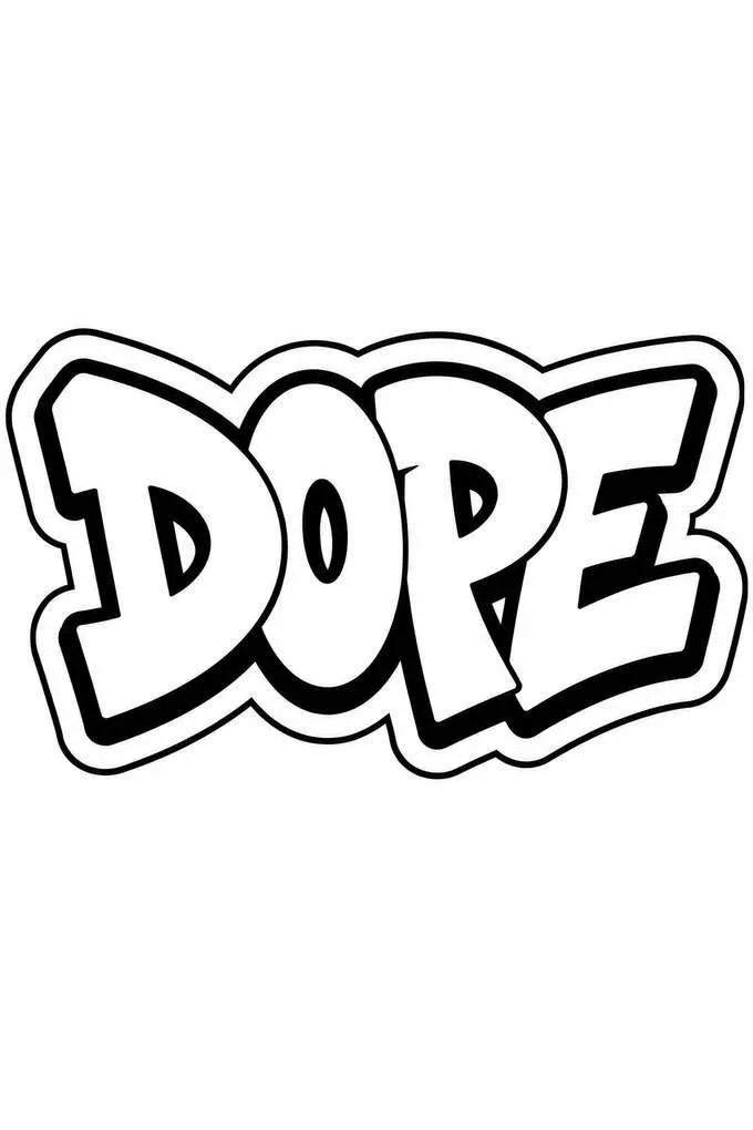 Slap (sticker) style graffitti letters