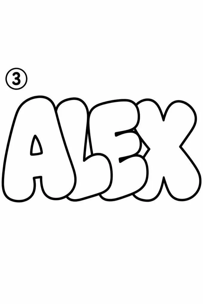 Draw your name in graffiti