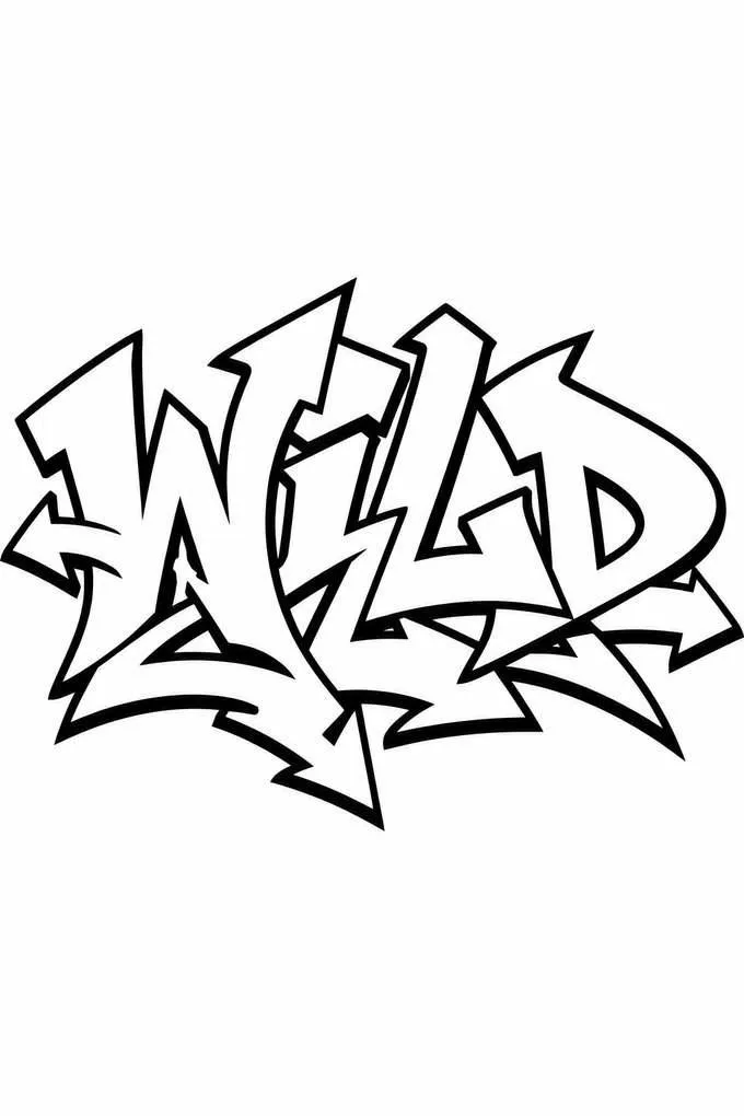 Graffiti letters wild style