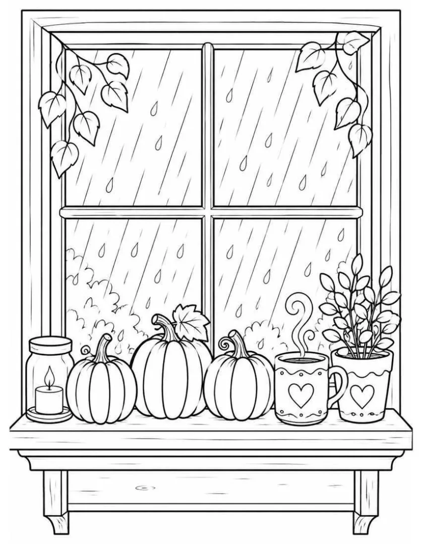 The Pumpkin Windowsill