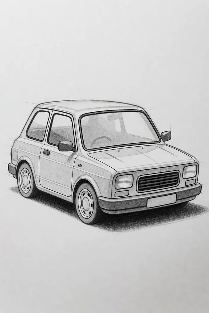 3D car drawing
