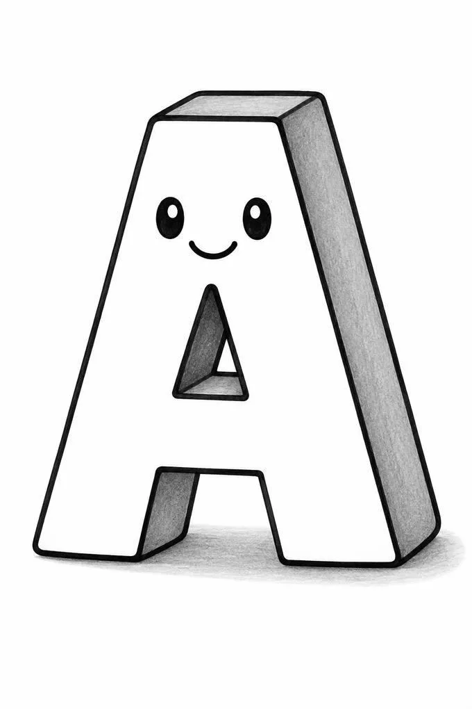 Easy 3D drawing for kids
