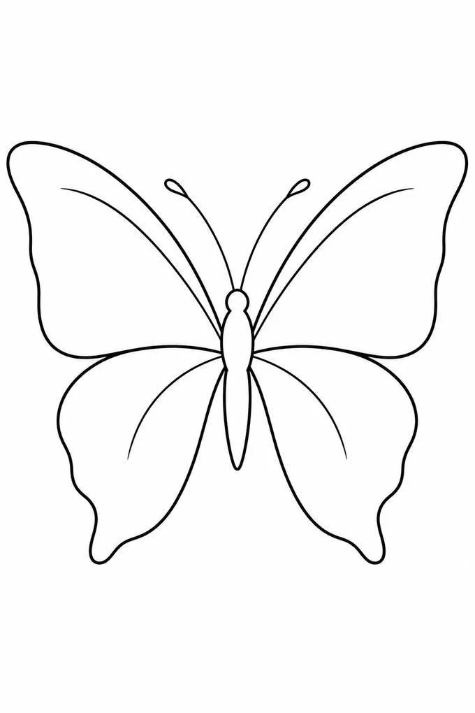 Simple butterfly drawing