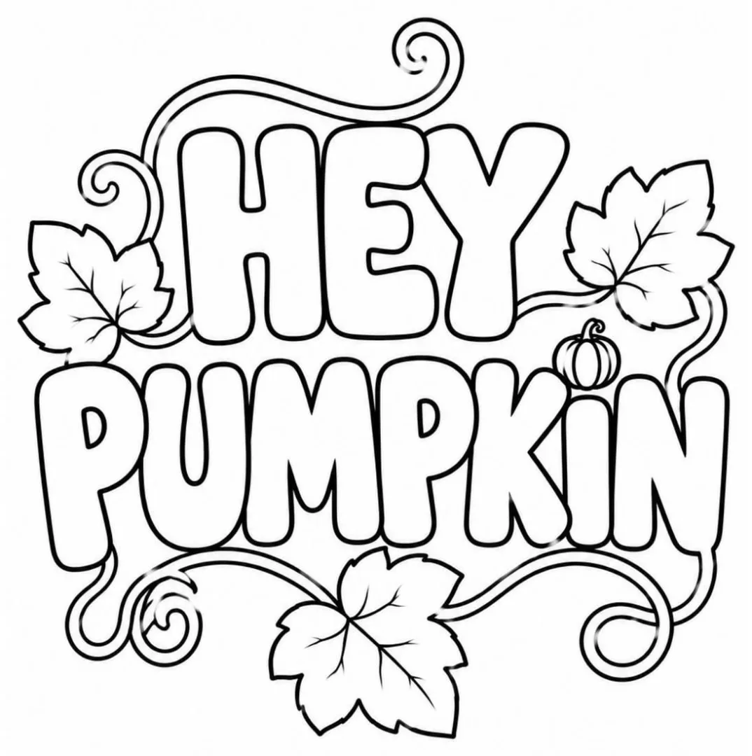 Hey Pumpkin Word Scene