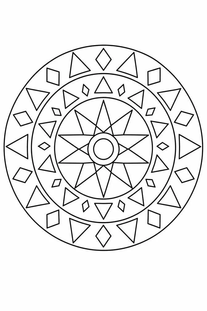 Simple geometric mandala