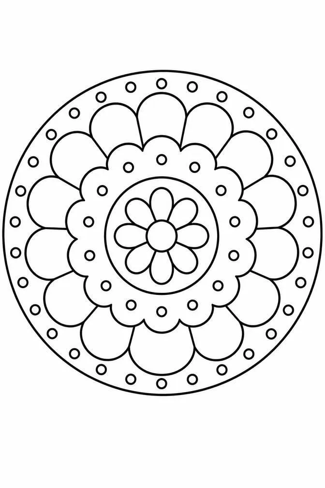 Simple flower mandala