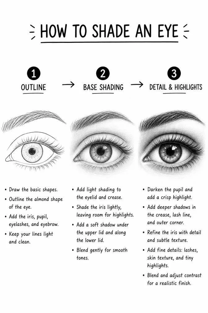 How to shade an eye