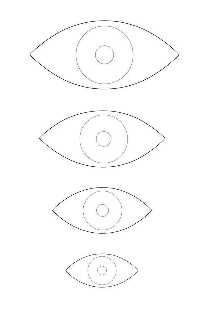 Blank eye templates