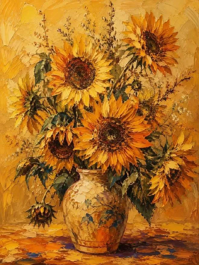 sunflower painting