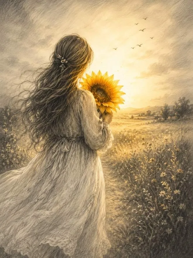 sunflower art work