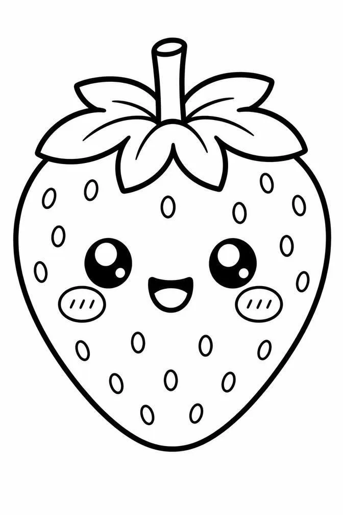 strawberry drawing