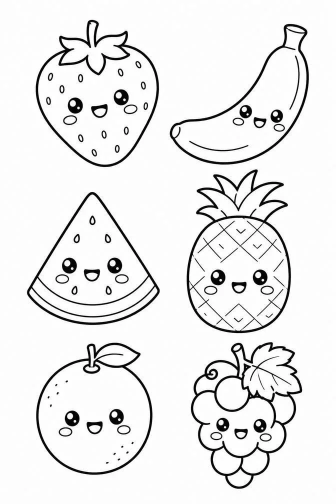 Cute fruits reference