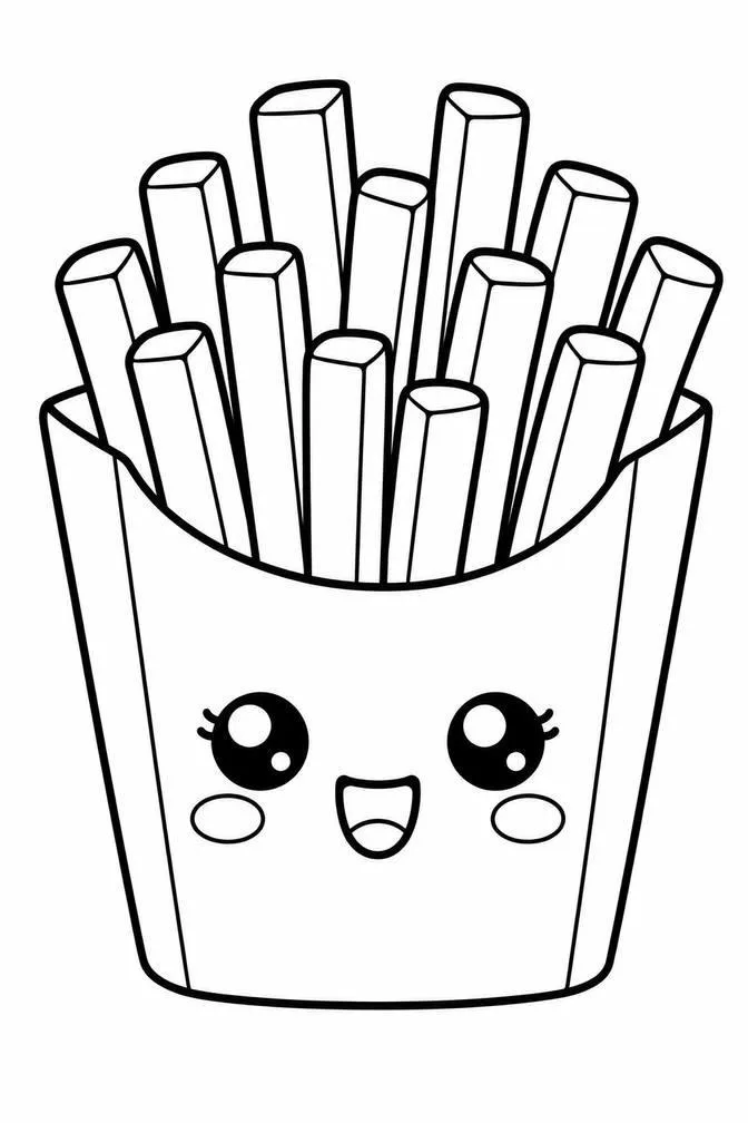 french fries drawing