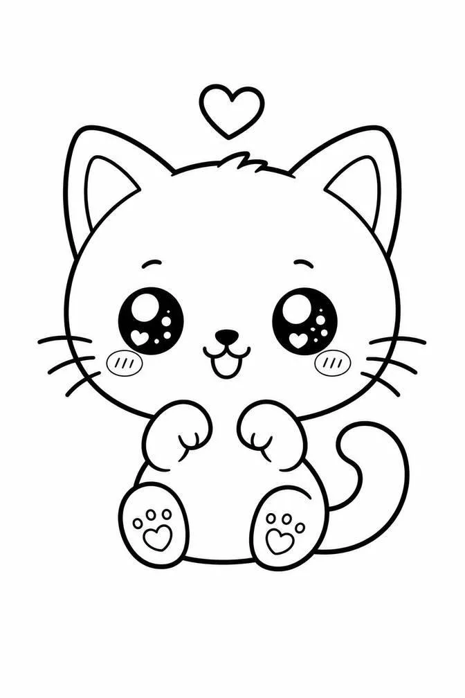 Chibi cat drawing