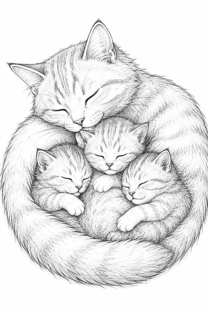 cute cat drawing
