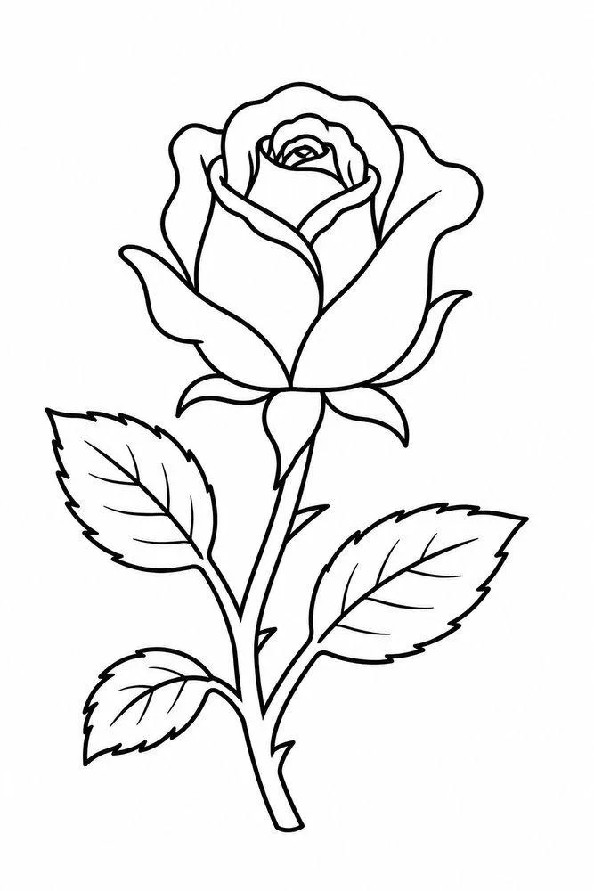 half-open rose