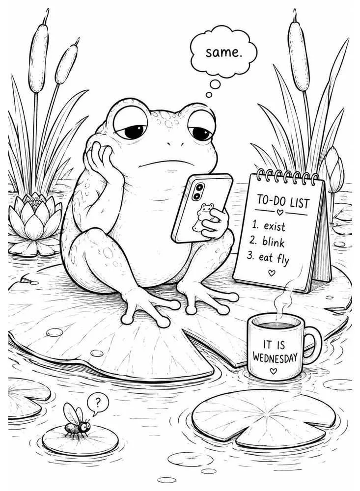 Frog With Human Problems