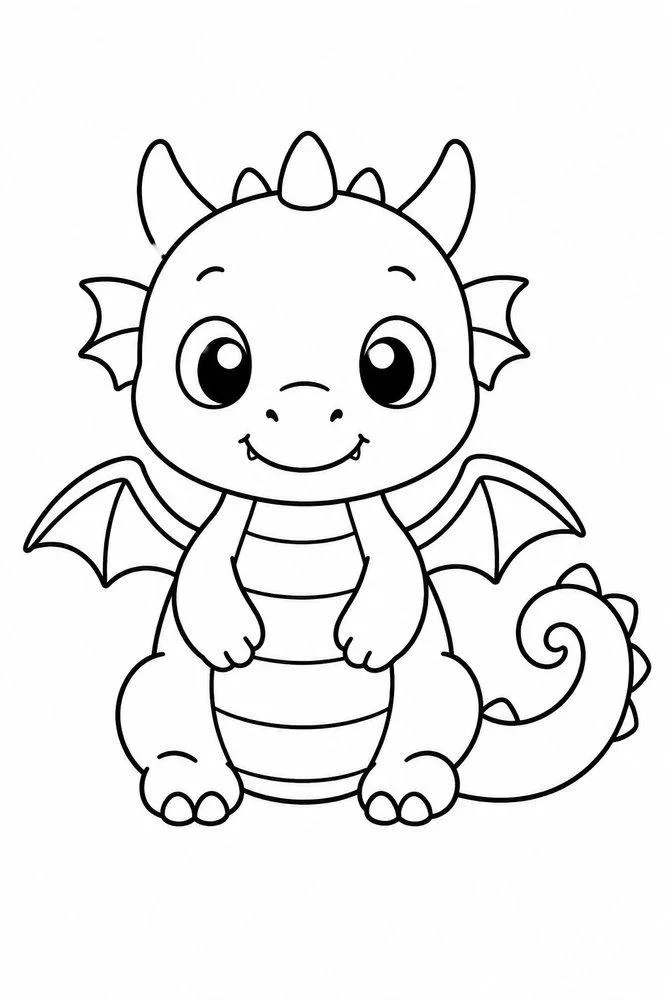 easy dragon to draw