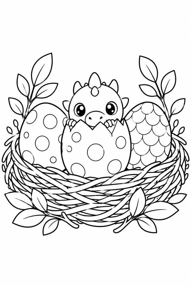  dragon egg nest drawing