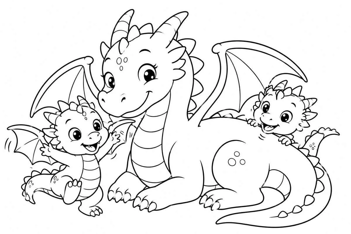 baby dragon drawing