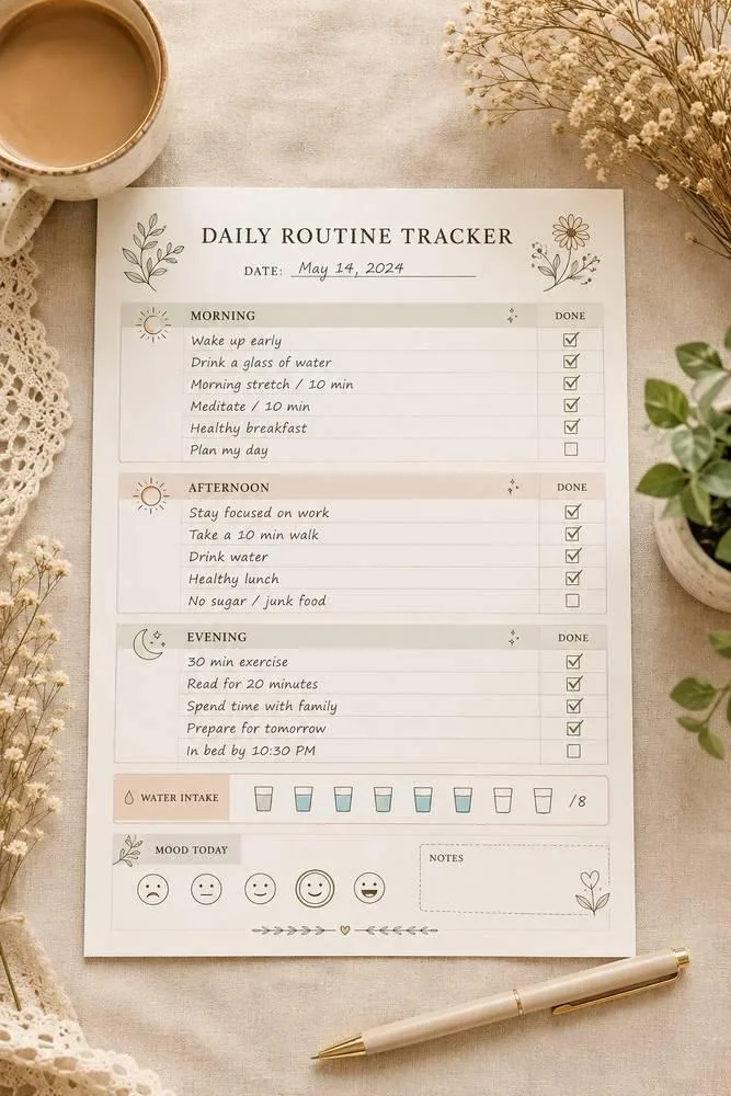 Daily routine tracker