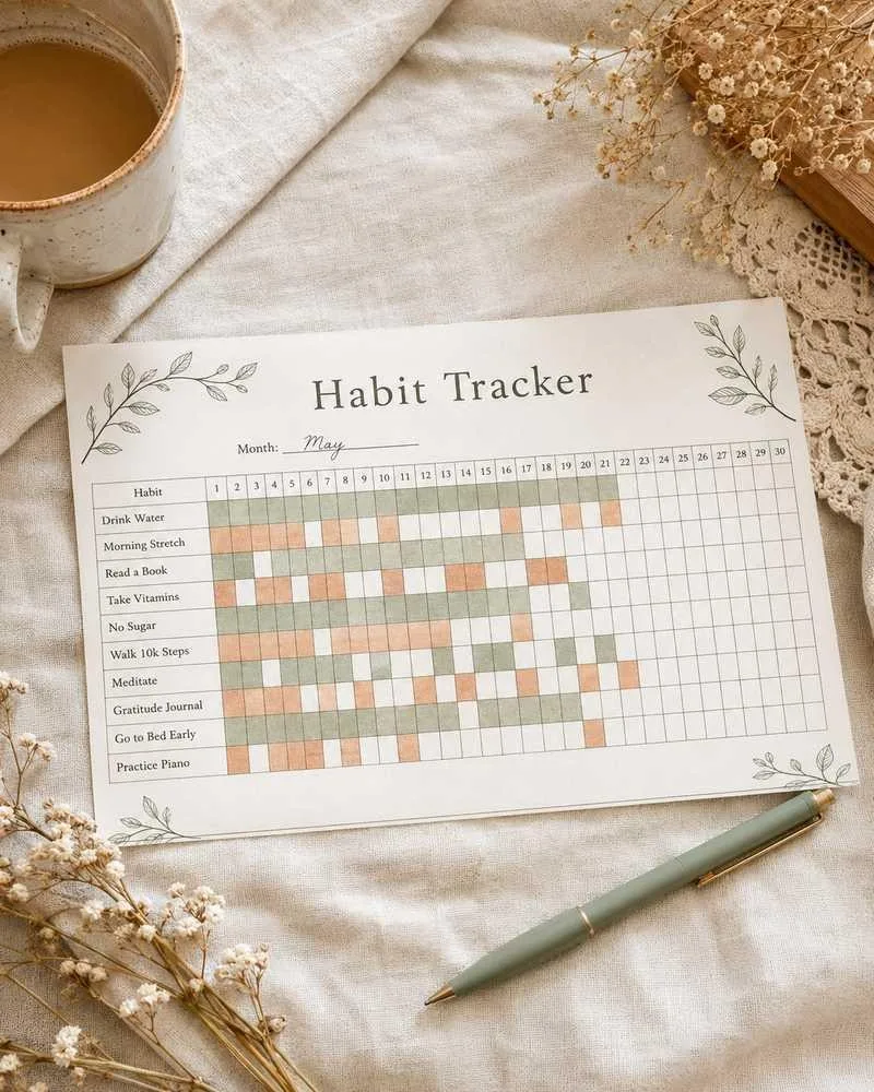 Monthly habit tracker