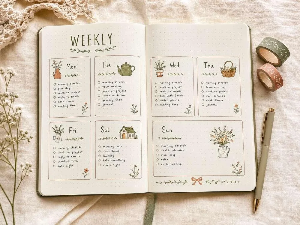 Weekly spread ideas