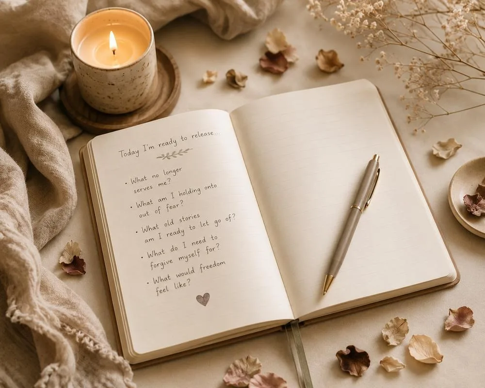 Journal prompts for healing & letting go
