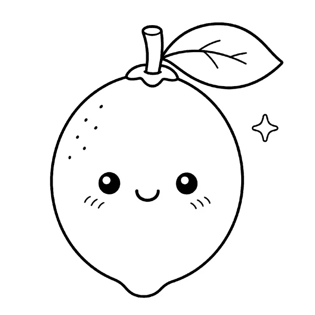 Lemon drawing