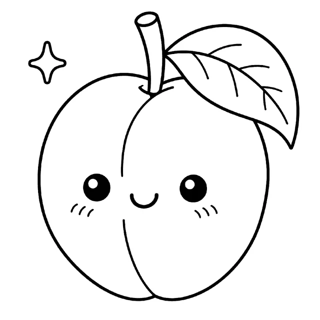 Plum drawing