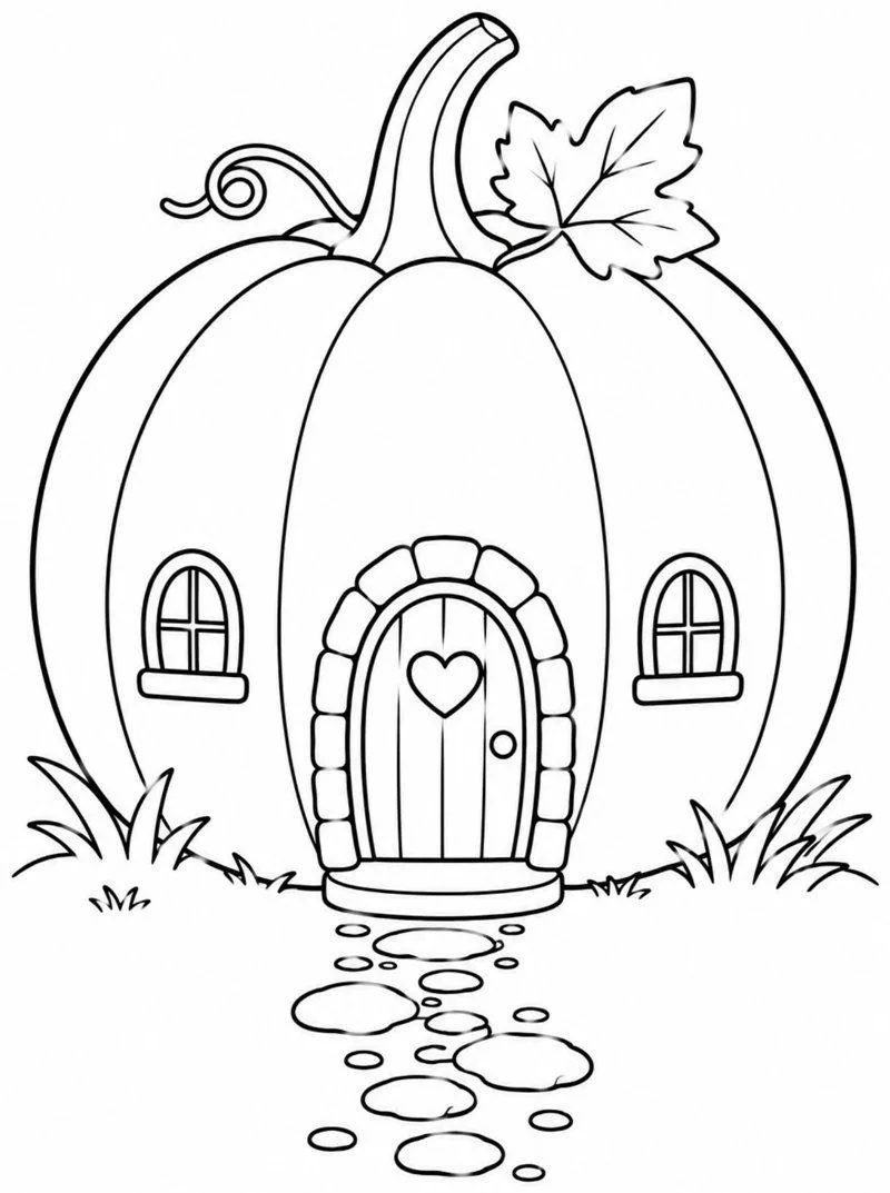 Pumpkin with a Tiny Door