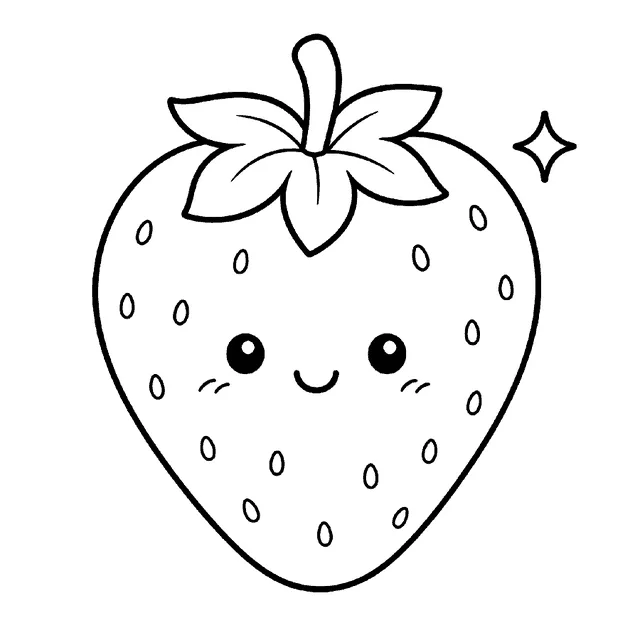 Strawberry drawing