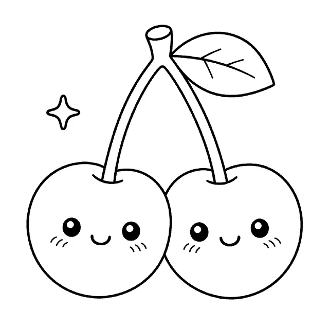 Cherries drawing