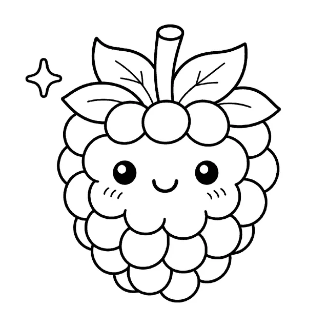 Raspberry drawing