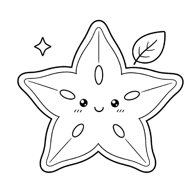 Star Fruit drawing