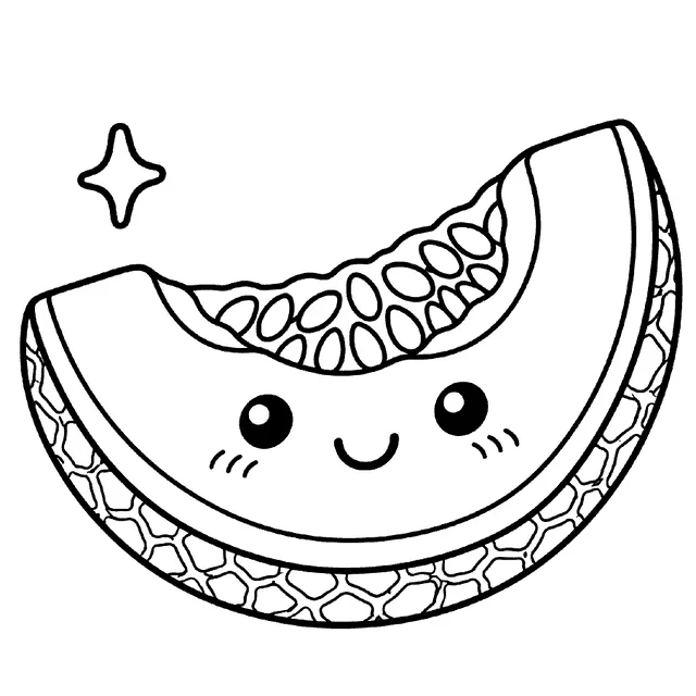 Cantaloupe drawing