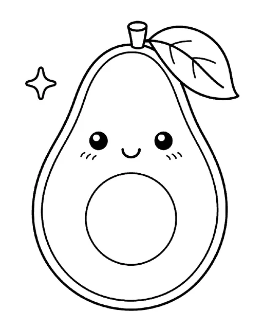 Avocado drawing