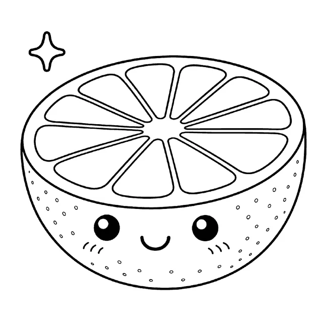 Grapefruit drawing