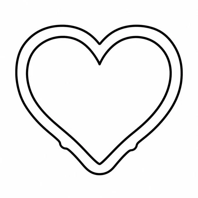 Y2K heart drawing