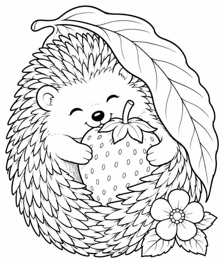 Hedgehog & Strawberry
