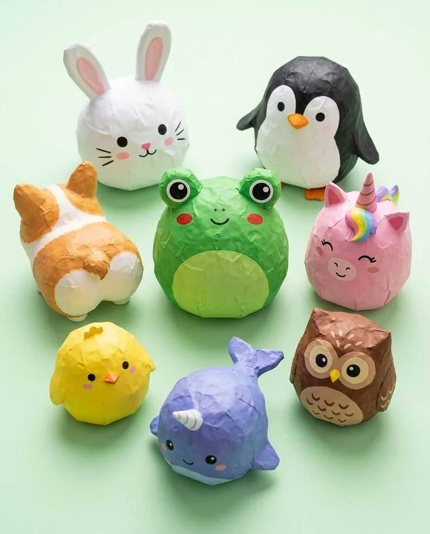 Animal paper squishy ideas 