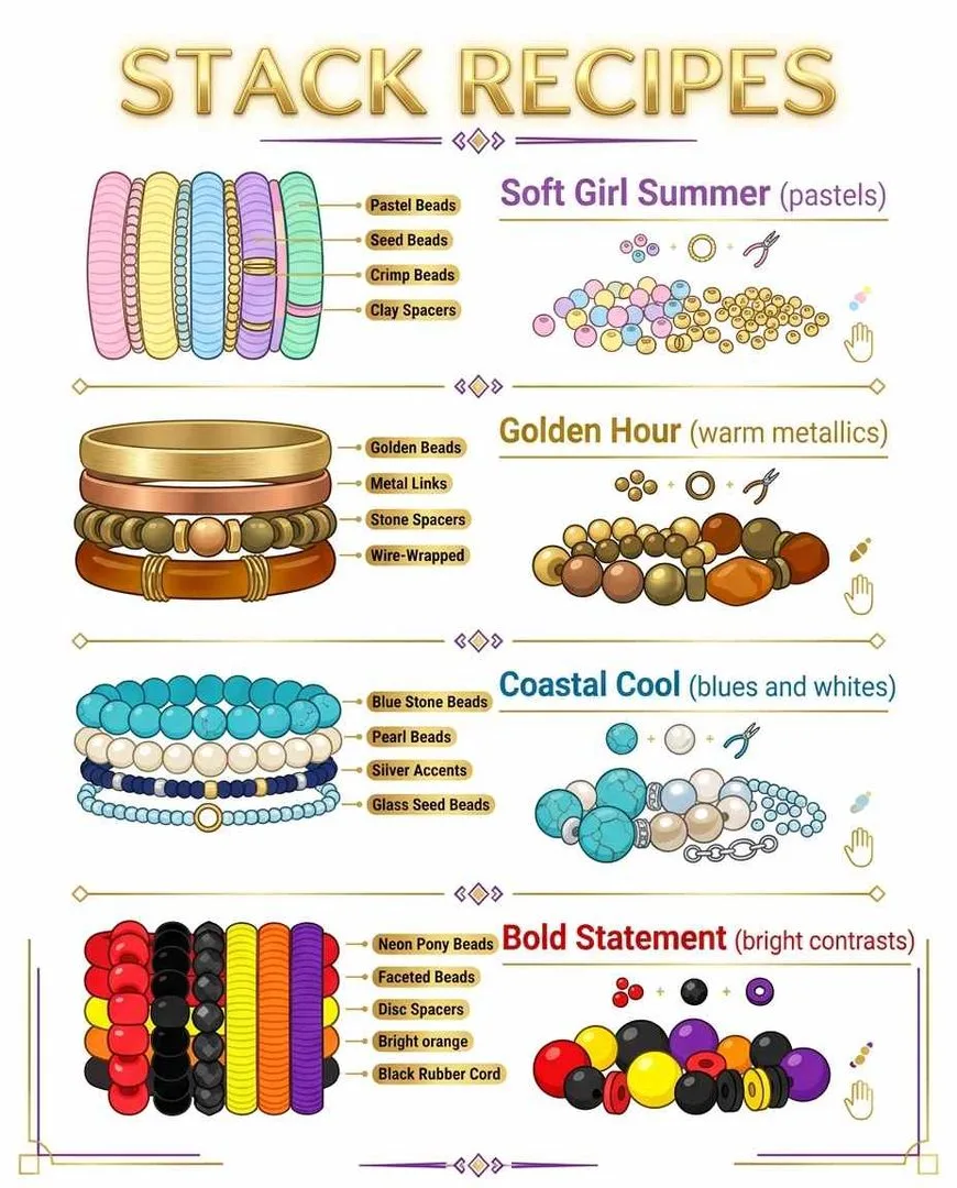 Bracelet stacking ideas